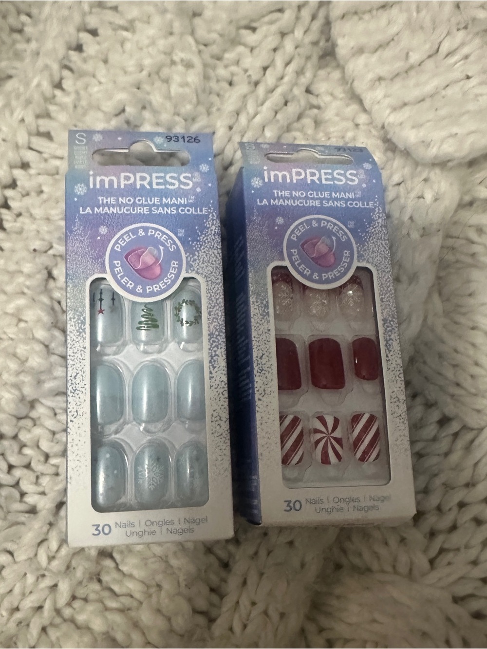 imPRESS Christmas Holiday Press-On Nails Bundle – 2 Sets | New & Sealed 🎄✨